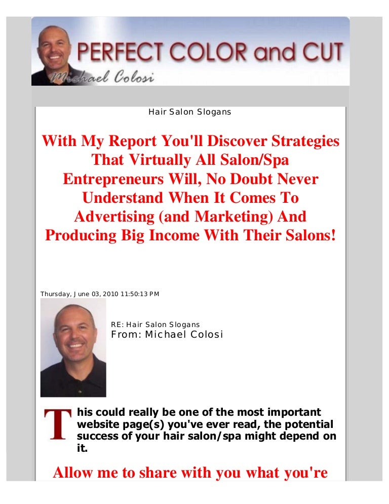 hair salon business plan