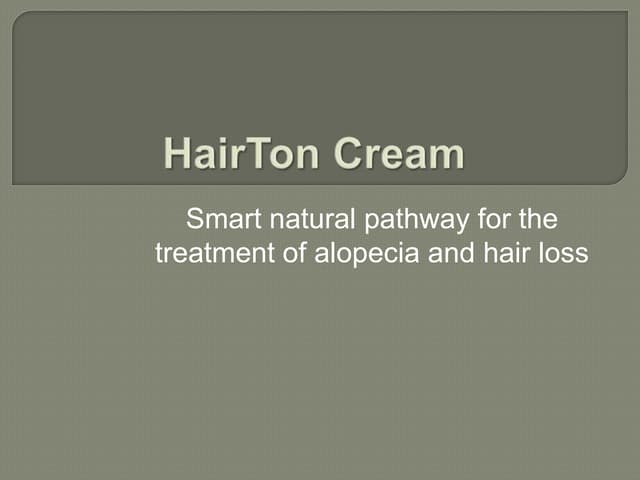 Hair ton cream presentation