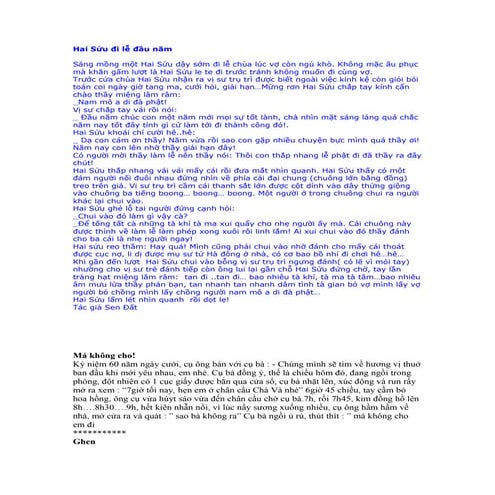 Hai sửu đi lễ đầu năm