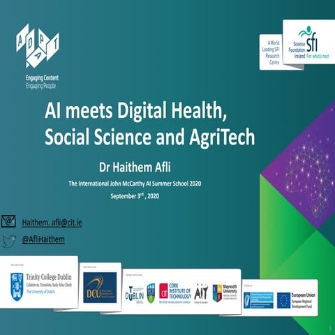 AI Meets Digital Health, Social Science and AgriTech