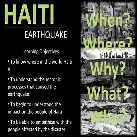 Haiti Earthquake KS3 Lesson