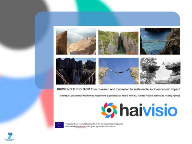 Bringing the chasm from research and Innovation to sustainable socioeconomic impact
