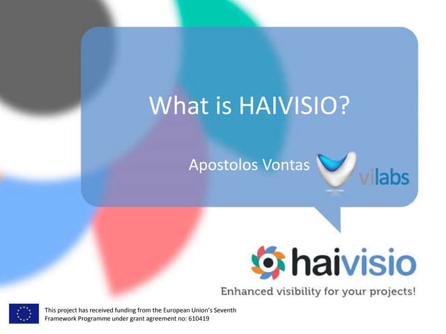 HAIVISIO presentation at eHealth Forum 2014!