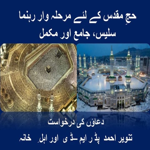 STEP BY STEP GUIDE TO HOLY HAJJ IN URDU