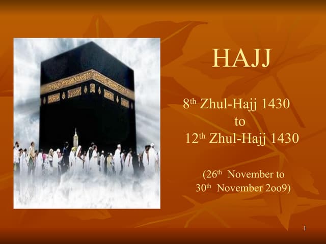 Hajj presentation