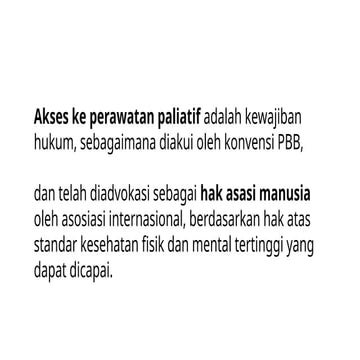 Presentasi Ringkas Hak atas Perawatan Paliatif