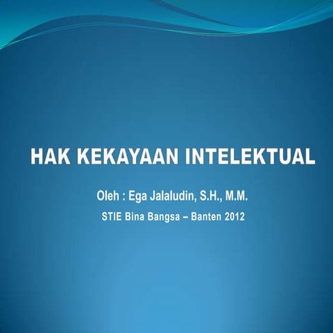 Haki hak atas kekayaan intelektual