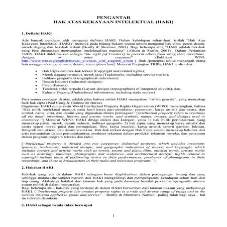 Haki (hak atas kekayaan intelektual)