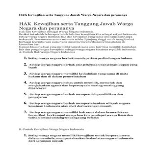Hak kewajiban serta tanggung jawab ...