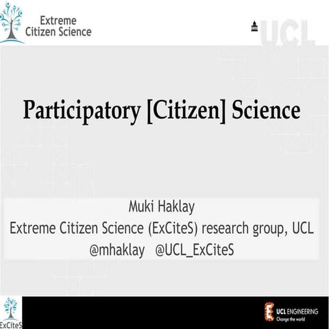 Participatory [Citizen] Science