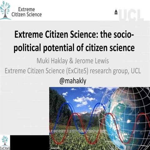 Extreme Citizen Science: the socio-political potential of citizen science