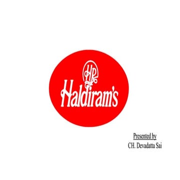 Haldiram company profile, history, swot analysis, suggestions