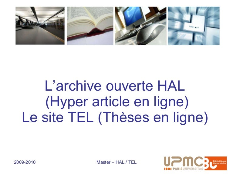 Archives ouvertes et thèses en ligne : HAL et TEL