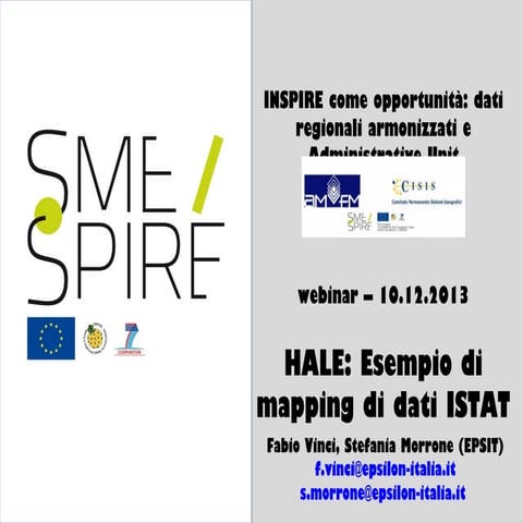 Hale esempio di mapping di dati istat