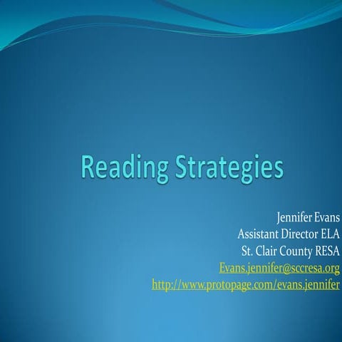 Half day reading strategies flip book
