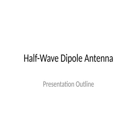 Dipole Antenna | PPT