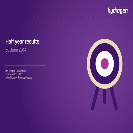 Hydrogen Group - Investor Presentation - 16 September 2014