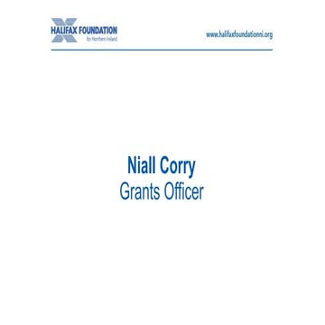 Halifax Foundation for NI GrantNet workshop presentation