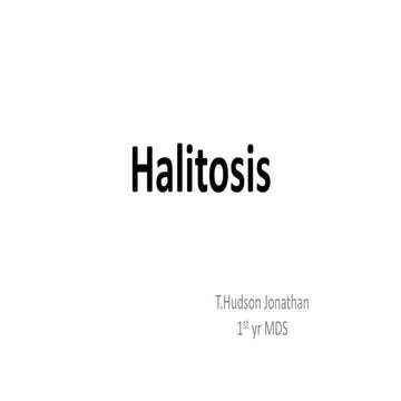 Halitosis ppt