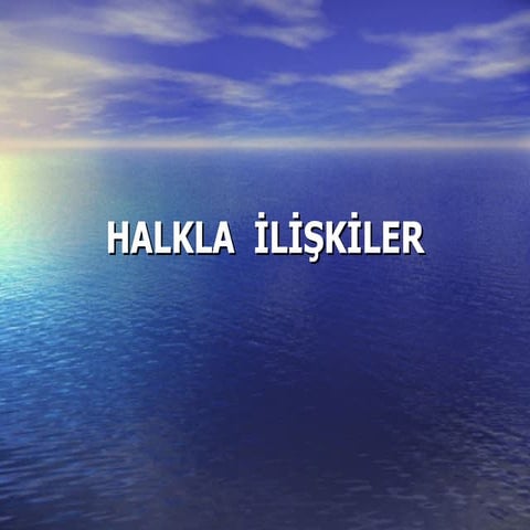 Halkla Ilişkiler