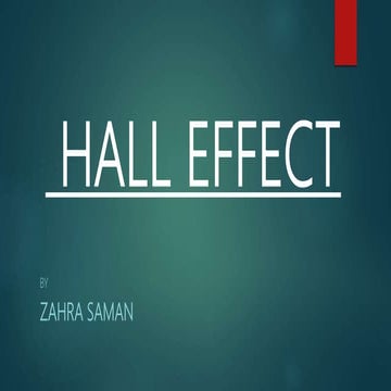 Hall effect