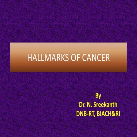 Hallmarks of cancer