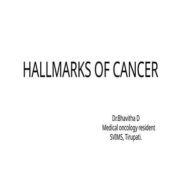 Hallmarks of cancer and Tumor micro enviorment and tumerogenesis.pptx