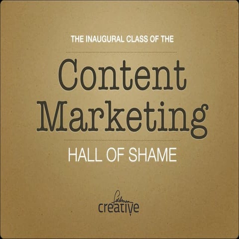 Content Marketing Hall of Shame