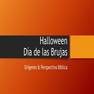 Halloween día de las brujas