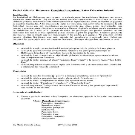 Halloween pumpkins 3 años