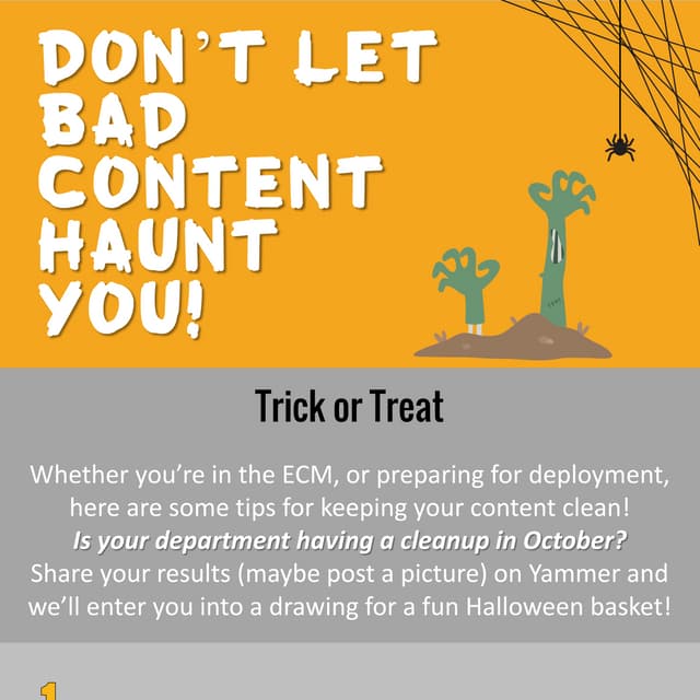Information Management Halloween Campaign