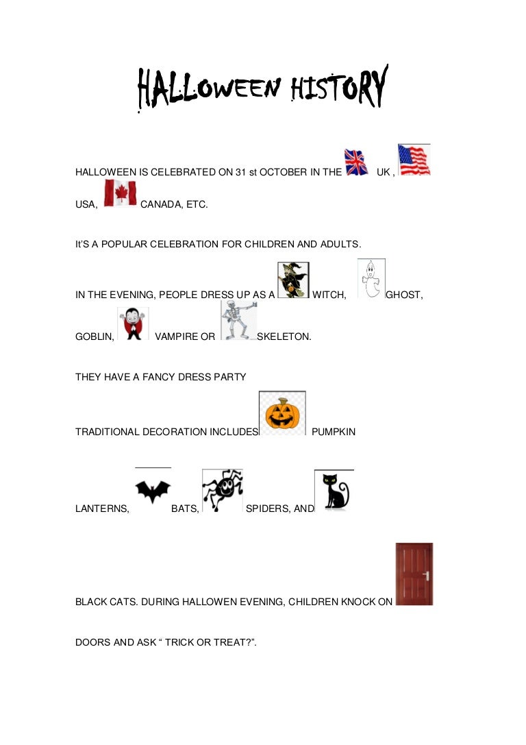 Halloween worksheet