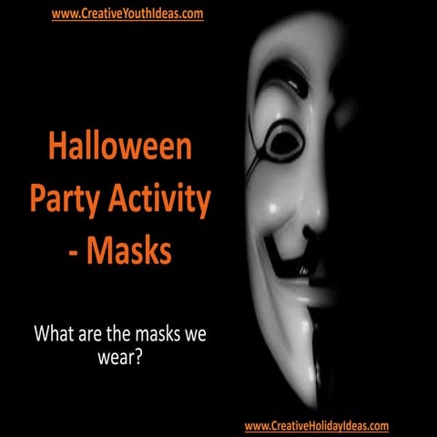 Halloween Party Activity - Masks