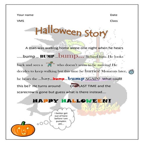 Halloween story example | PDF