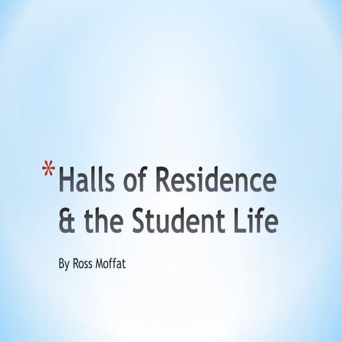 Halls of residence