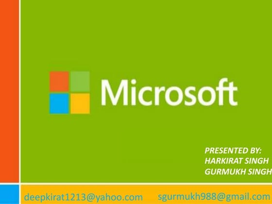 Microsoft Presentation | PPT | Operating Systems | Computer Software ...