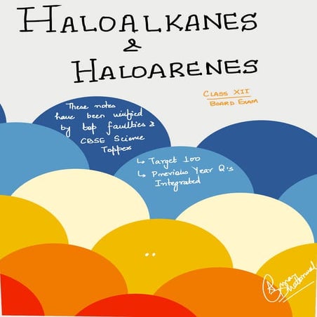 Haloalkanes &amp; haloarenes