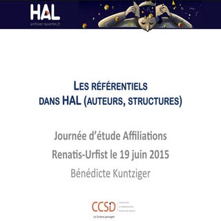 HAL référentiels : Journée affilia...
