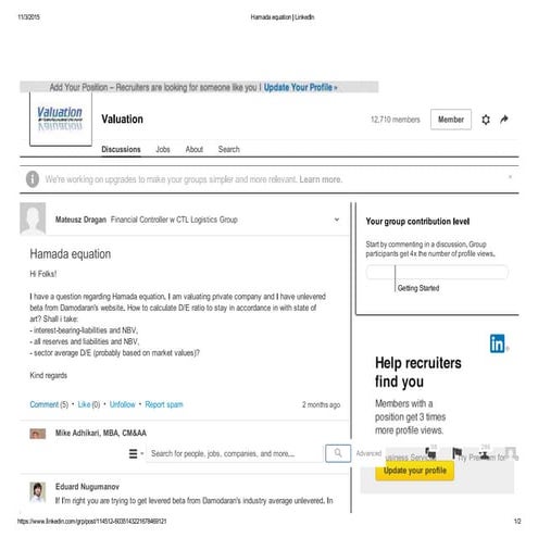 Hamada equation   linked in