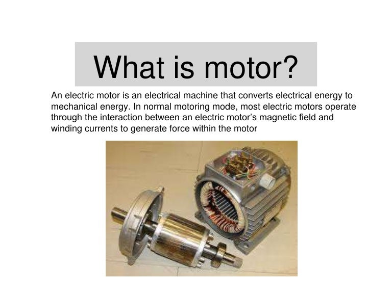 types of motors ppt