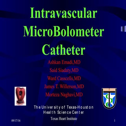 Intravascular micro bolometer catheter  thi