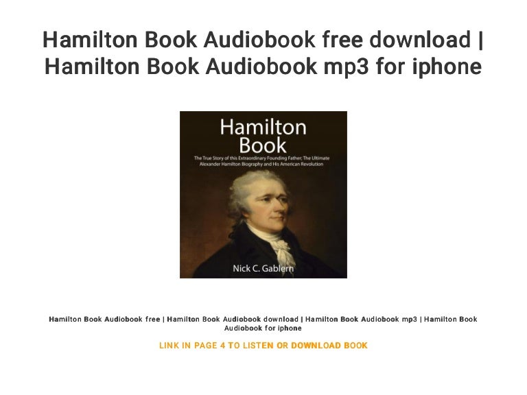 Hamilton Book Audiobook free download | Hamilton Book Audiobook mp3 f…