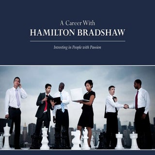 Hamilton Bradshaw Careers