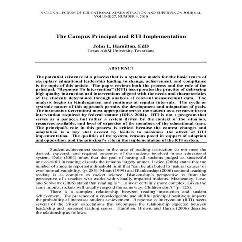 Dr. John Hamilton, Texas A&M University at Texarkana