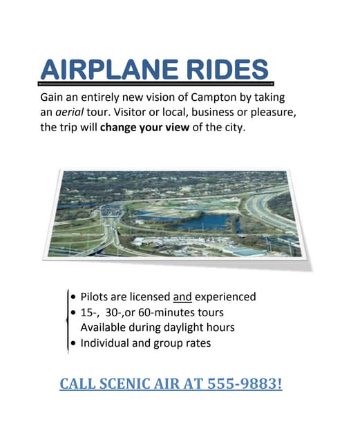 Airplane rides | DOCX | Air Travel | Travel Type