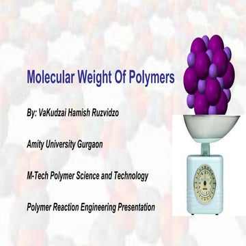 Molecular Weight of Polymers