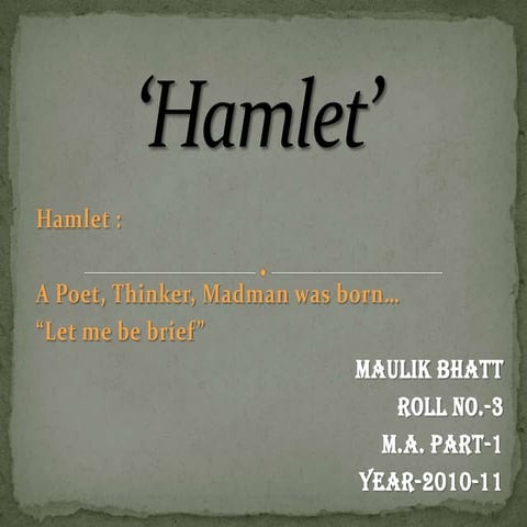 HAMLET Viewed from Three Angles | DOCX