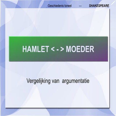 Hamlet Moeder