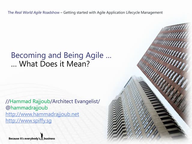 Agile in Action - Keynote: Becoming and Being Agile - What Does This Mean?