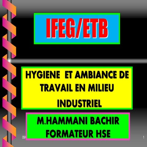 HAMMANI  loi 88/ 07 DU 26/01/1988 RELATIVE A L'HYGIENNE SECUTITE ET MEDECINE DE TRAVAILHYGIENNE ET SECURITE (2).ppt